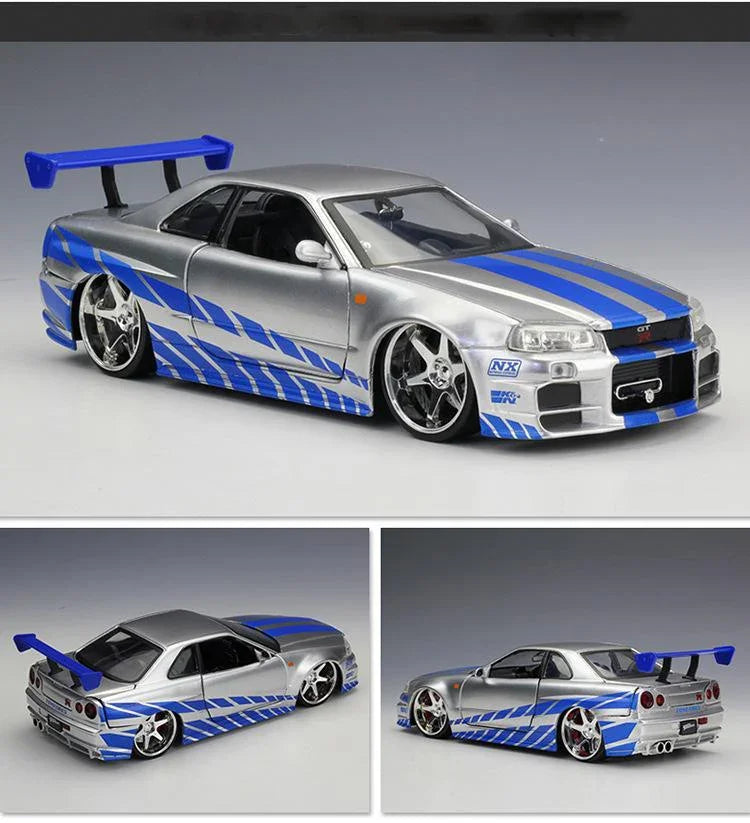 1:24 Diecast model cars - GTR, Supra, Eclipse, S2000 & more!