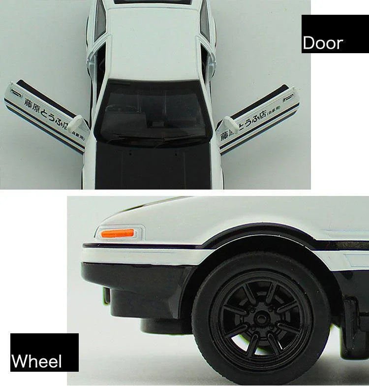 1:28 Toyota AE86 diecast pull back car with working lights!