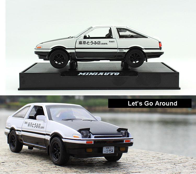 1:28 Toyota AE86 diecast pull back car with working lights!