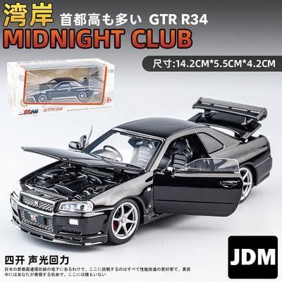 1:32 Nissan Skyline R34 GTR alloy model car