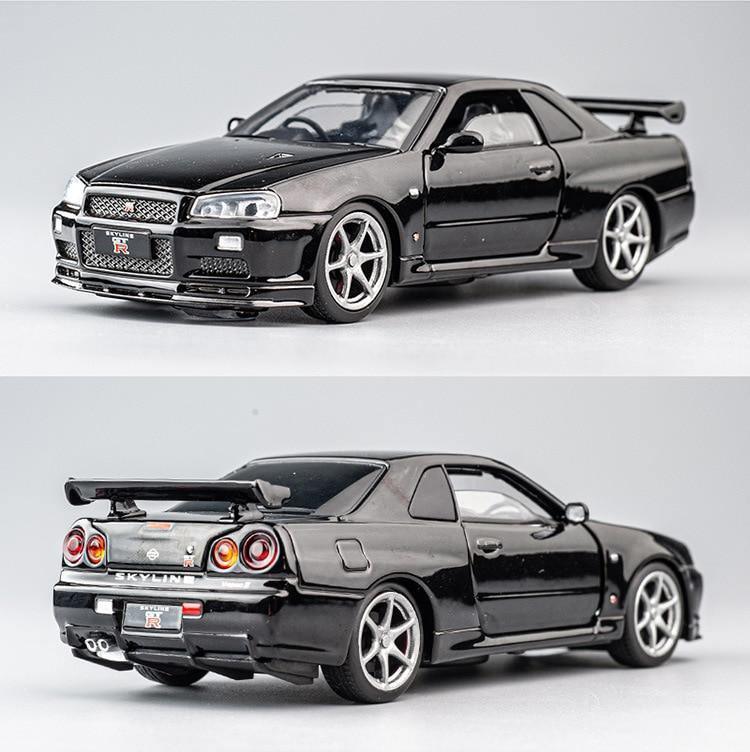 1:32 Nissan Skyline R34 GTR alloy model car