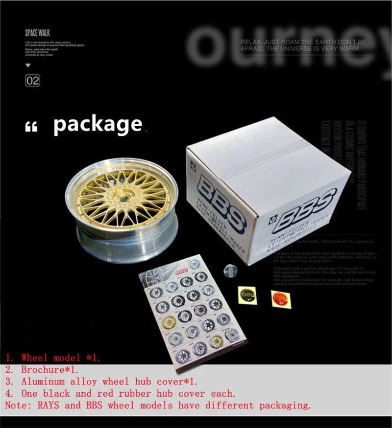1:5 JDM mini alloy wheel model