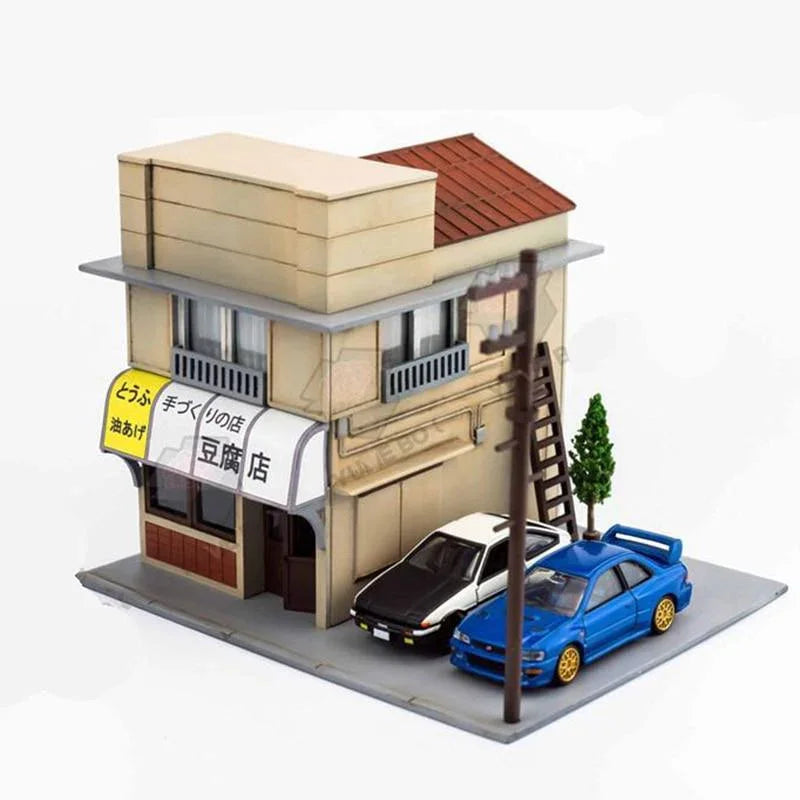 1:64 Fujiwara Tofu Shop model display set