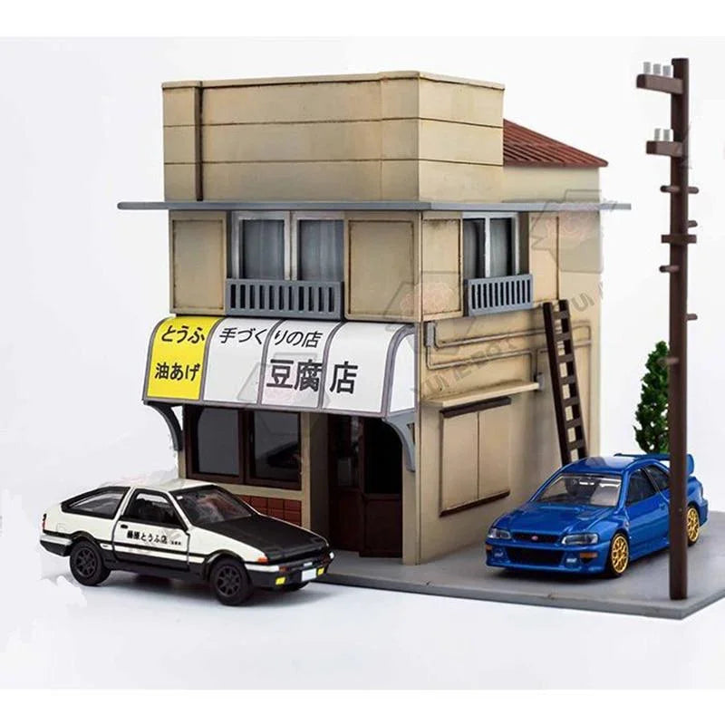 1:64 Fujiwara Tofu Shop model display set