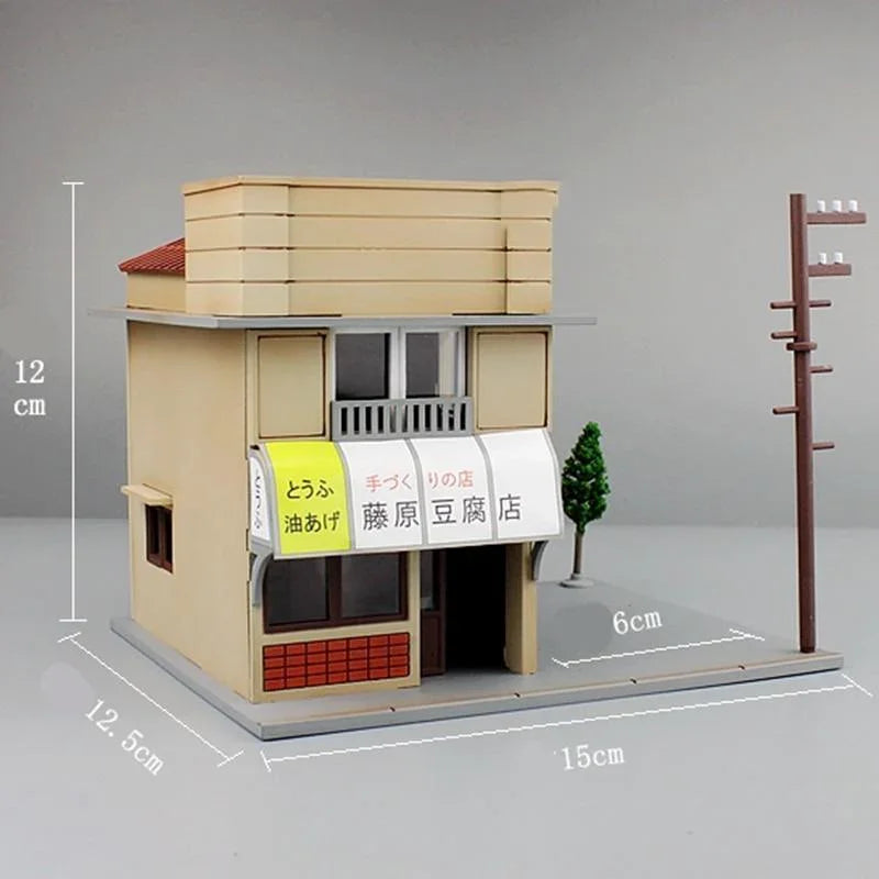 1:64 Fujiwara Tofu Shop model display set