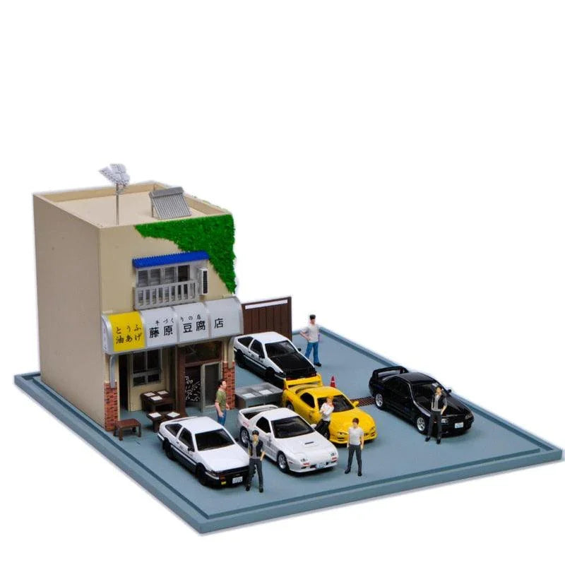 1:64 Fujiwara Tofu Shop movie version display scene