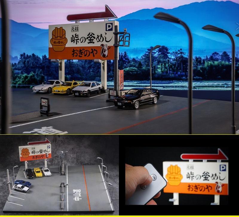 1:64 Japanese street car park scene