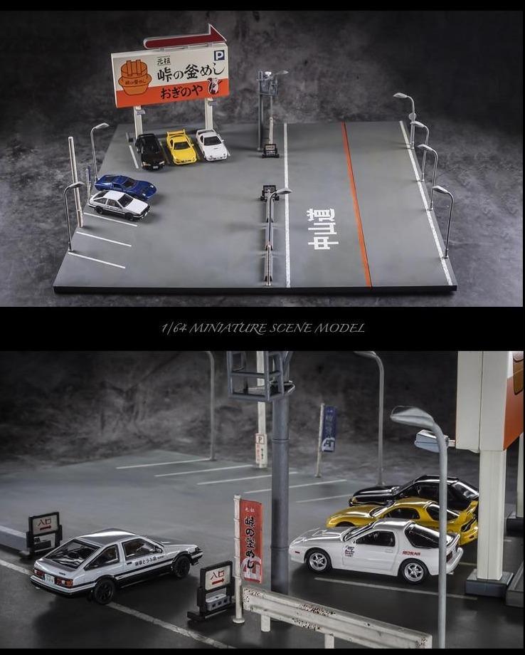1:64 Japanese street car park scene
