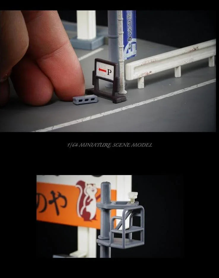 1:64 Japanese street car park scene