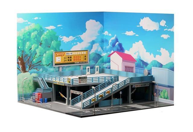1:64 Japanese style double deck parking lot, the ultimate model car display!