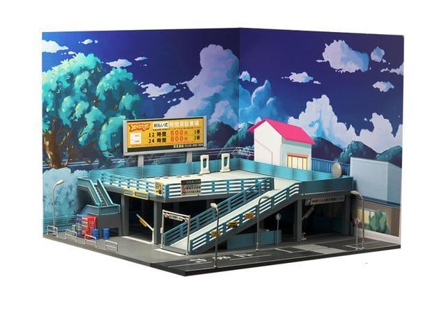 1:64 Japanese style double deck parking lot, the ultimate model car display!