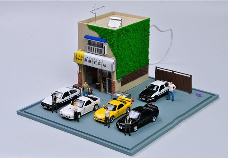 1:64 JDM anime cars and figurines (set not included)