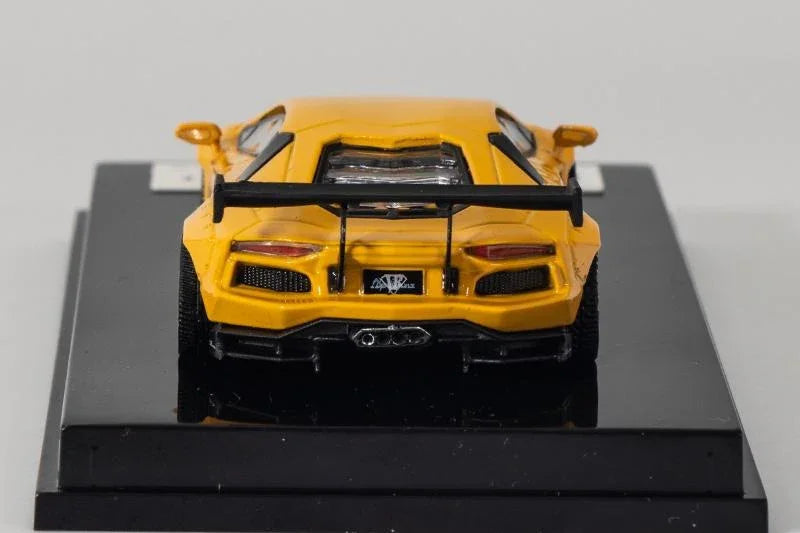 1:64 Liberty Walk Lamborghini Aventador LB700 Pikachu Yellow Diecast Model Car