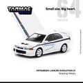 1:64 Mine's Mitsubishi Lancer EVO VI White Diecast Model Car