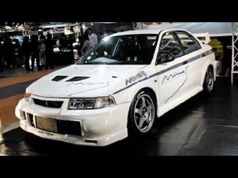 1:64 Mine's Mitsubishi Lancer EVO VI White Diecast Model Car