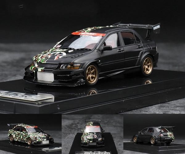 1:64 Mitsubishi Lancer Evo VII - Voltex, black and BAPE camo