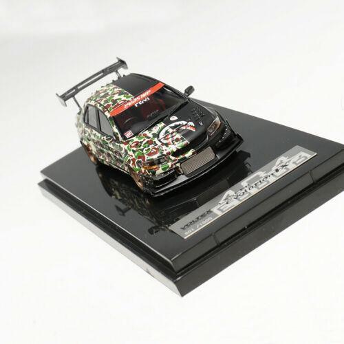 1:64 Mitsubishi Lancer Evo VII - Voltex, black and BAPE camo