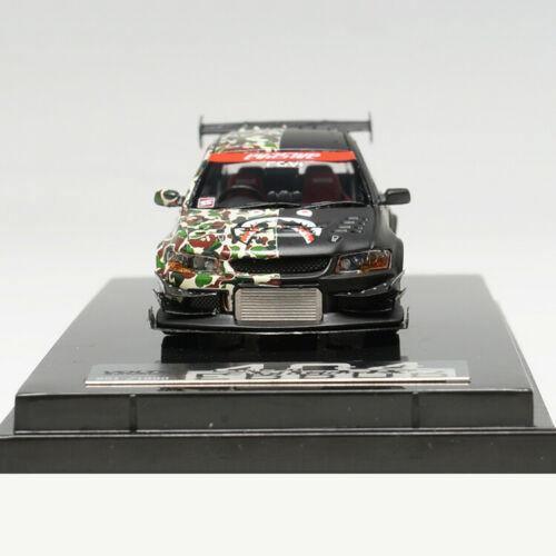 1:64 Mitsubishi Lancer Evo VII - Voltex, black and BAPE camo
