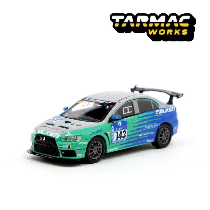 1:64 Mitsubishi Lancer Evo X Nurburgring 24H #143 Diecast Model Car