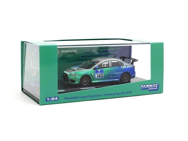 1:64 Mitsubishi Lancer Evo X Nurburgring 24H #143 Diecast Model Car