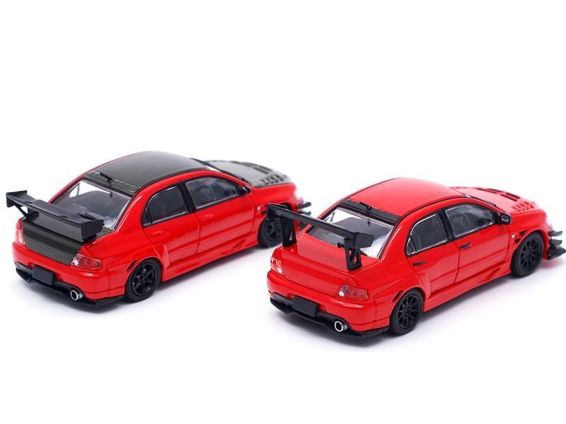 1:64 Mitsubishi Lancer Evolution IX Voltex widebody die-cast model car
