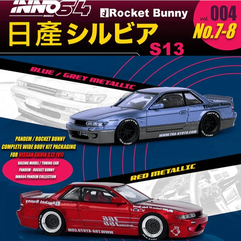 1:64 Nissan Silvia S13 Pandem Rocket Bunny V1 scale model car