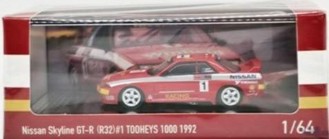1:64 Nissan Skyline GT-R R32 #1 Tooheys 1000 1992 Diecast Model Car