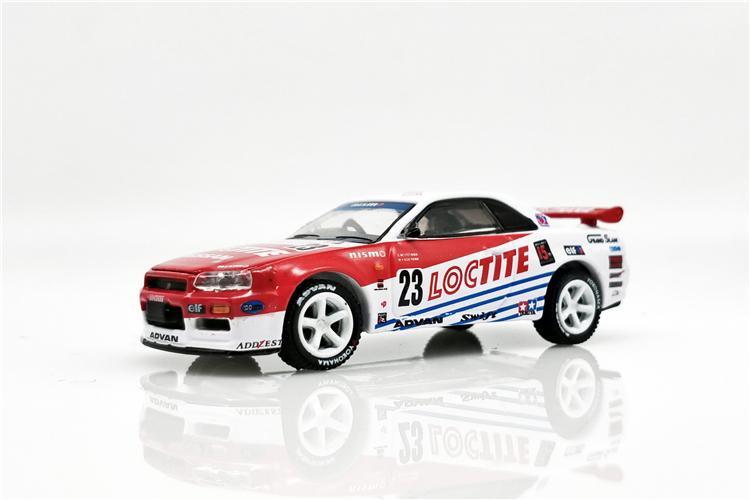 1:64 Nissan Skyline GT-R R34 Loctite Nismo 1999 die-cast model car