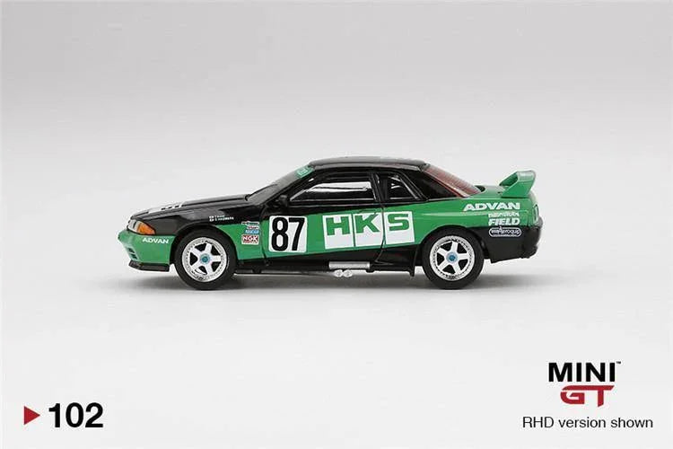 1:64  Nissan Skyline R32 GTR Gr. A #87 HKS 1992 Group A model car