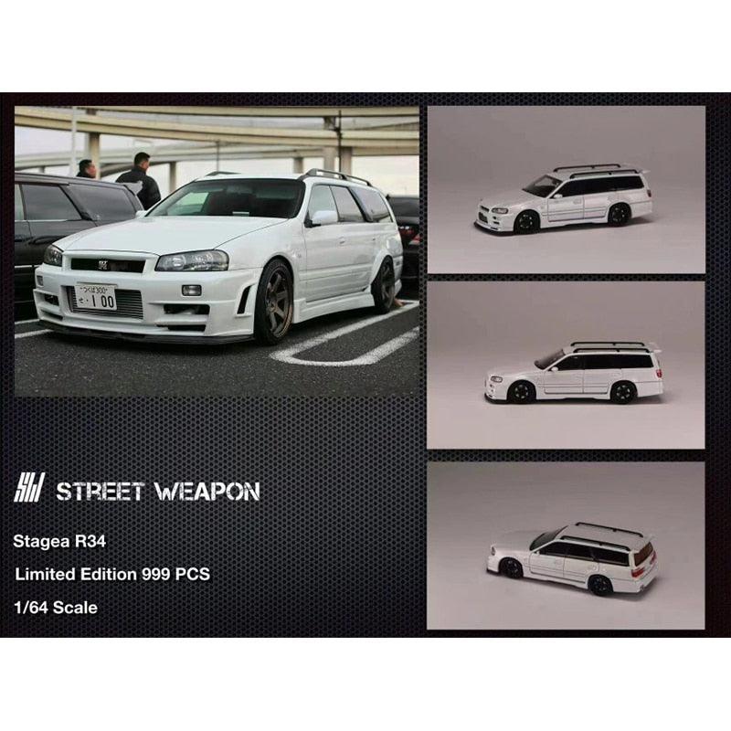 1:64 Nissan Stagea R34 facelift scale model