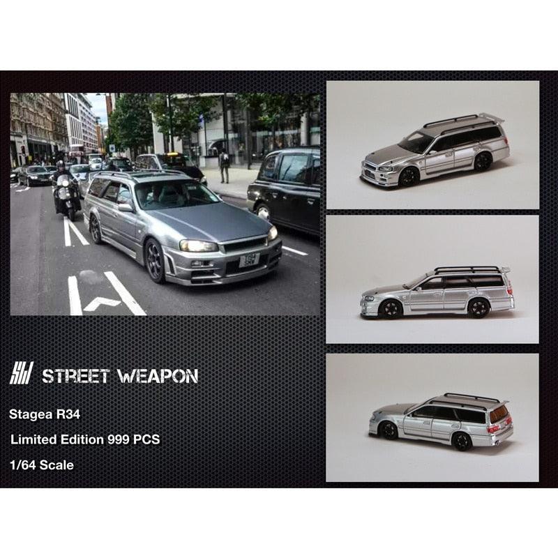 1:64 Nissan Stagea R34 facelift scale model