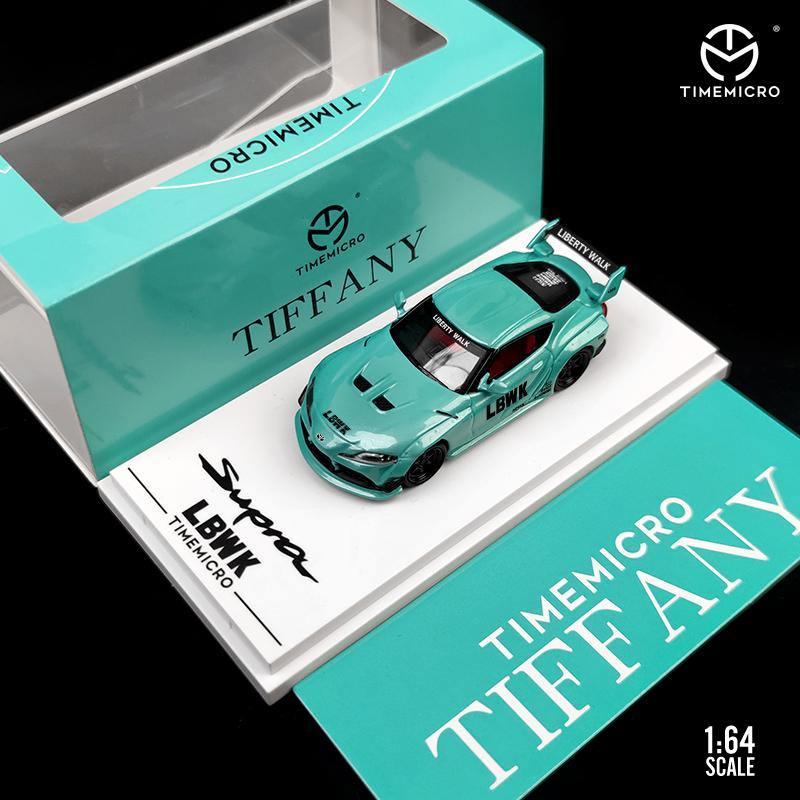 1:64 Pandem / Rocket Bunny Mazda RX-7  / LBWK Toyota Supra model car - Tiffany Blue