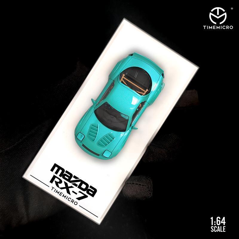 1:64 Pandem / Rocket Bunny Mazda RX-7  / LBWK Toyota Supra model car - Tiffany Blue
