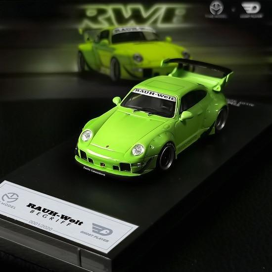 1:64 Porsche RWB 993 Green 2020  Edition DieCast Model Car