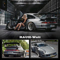 1:64 Rauh-Welt Begriff RWB 993 Gray DieCast Model Car