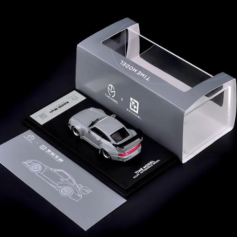 1:64 Rauh-Welt Begriff RWB 993 Gray DieCast Model Car