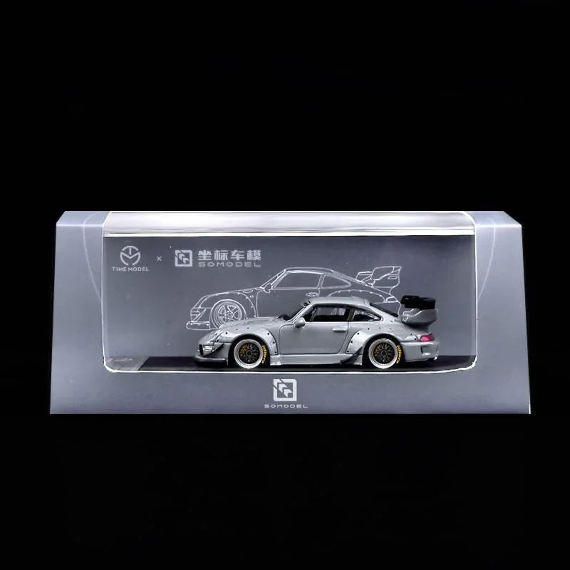 1:64 Rauh-Welt Begriff RWB 993 Gray DieCast Model Car