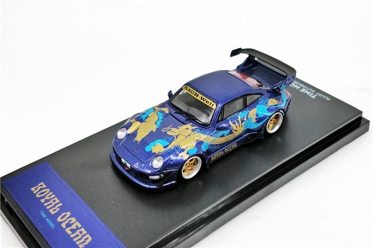 1:64 RAUH-Welt Begriff RWB 993 Royal Ocean Blue Diecast Model Car