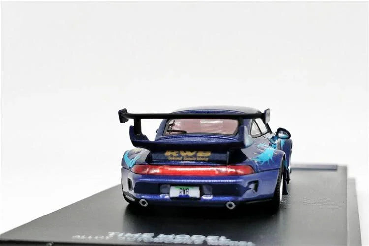 1:64 RAUH-Welt Begriff RWB 993 Royal Ocean Blue Diecast Model Car