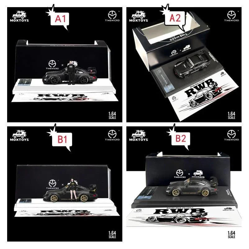 1:64 RWB 964, RWB48 & Stella Artois matte black scale model