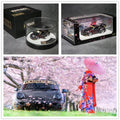 1:64 RWB Porsche 911 RAUH-Welt 964 Sakura Black Diecast Model Car