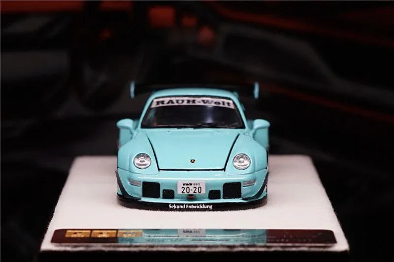 1:64 RWB Porsche 911 RAUH-Welt BEGRIFF 993 Tiffany Diecast Model Car