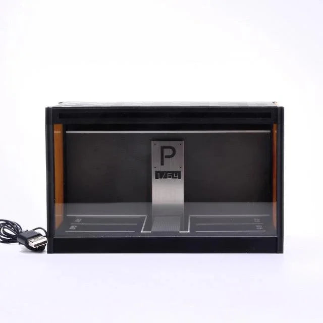1:64 Scale Model Car Display Cabinet, Rally / Circuit / Carport,  USB lighting