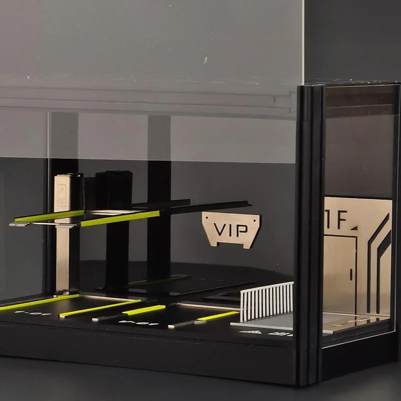 1:64 Scale Model Car Display Cabinet, Rally / Circuit / Carport,  USB lighting