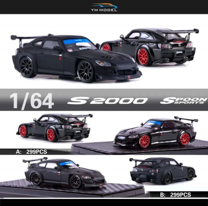 1:64 Spoon Sports Honda S2000 resin model car