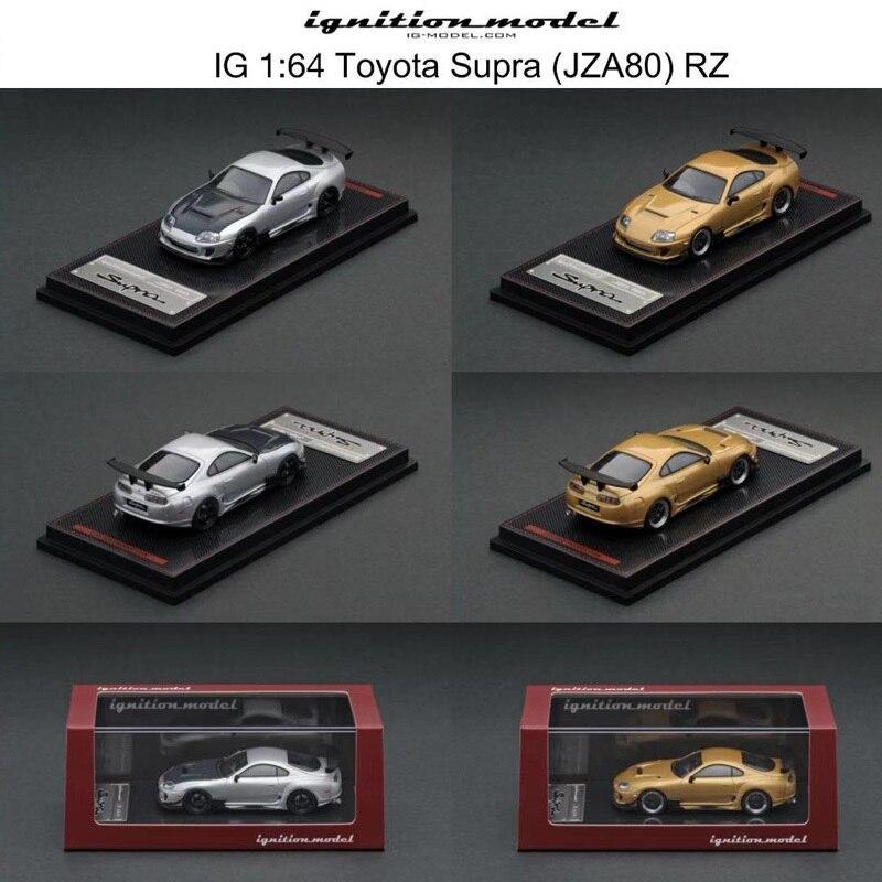 1:64 Toyota  Supra (JZA80) RZ gold/silver Diecast Model Car