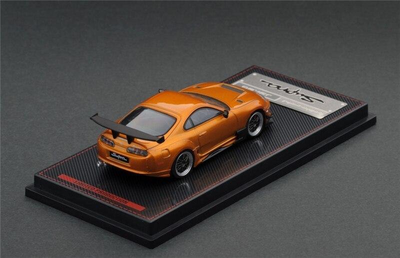 1:64 Toyota Supra (JZA80) RZ - metallic orange diecast model Car
