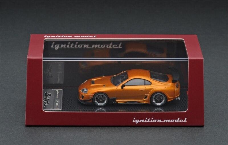1:64 Toyota Supra (JZA80) RZ - metallic orange diecast model Car