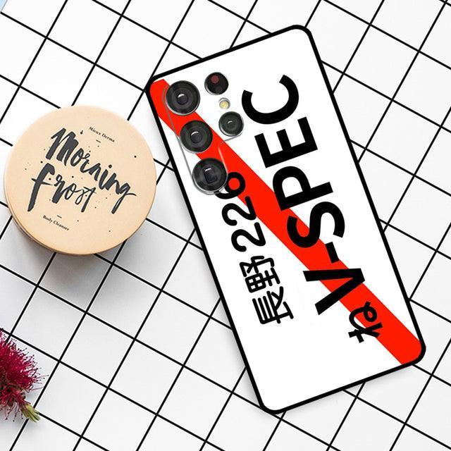 JDM Slash License Plate case for Samsung