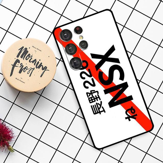 JDM Slash License Plate case for Samsung